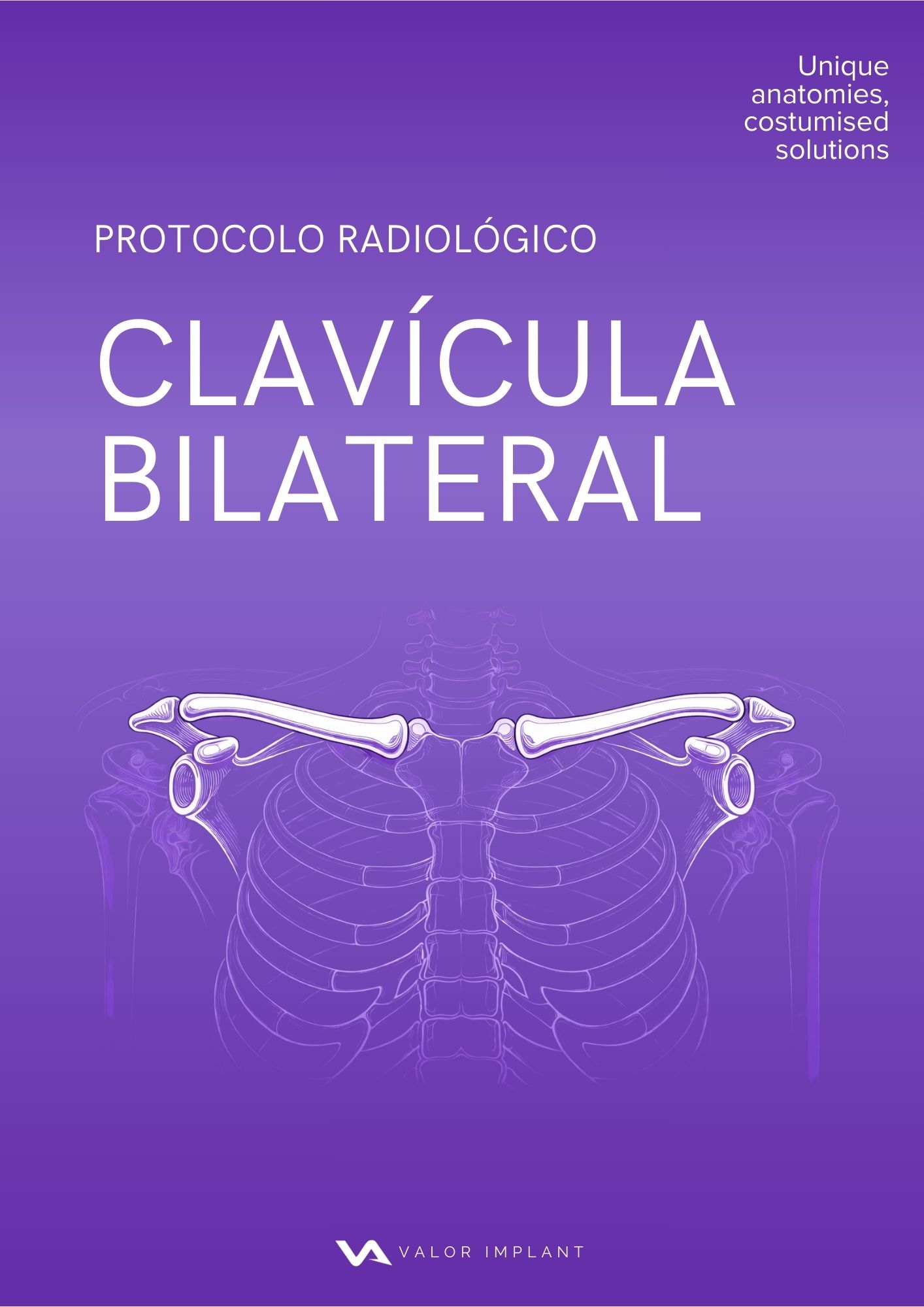 Portada del protocolo radiológico de clavícula bilateral