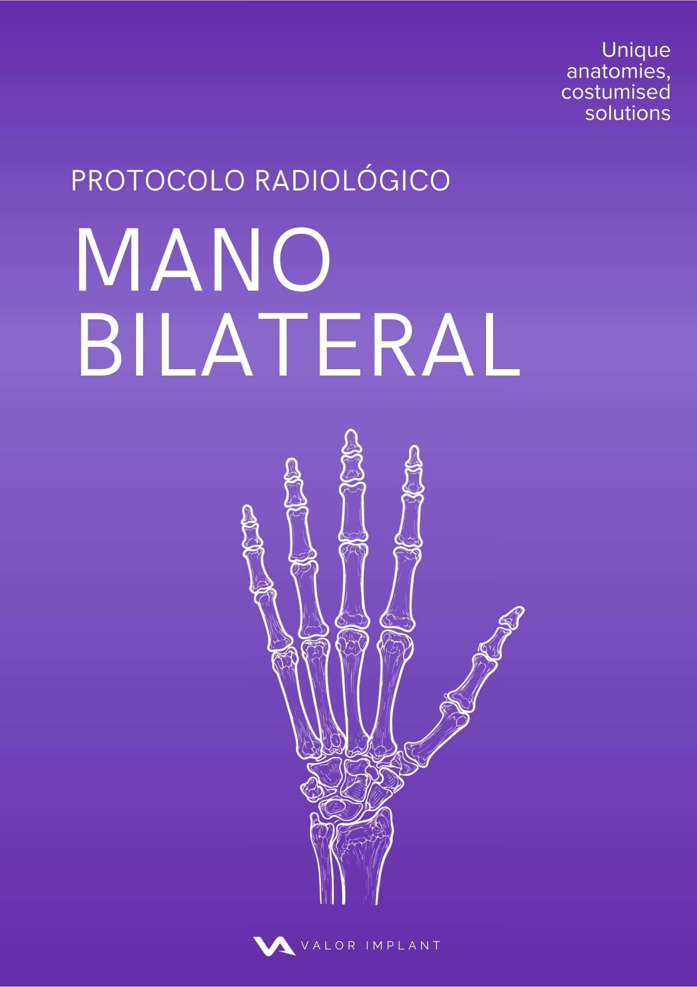 Portada del protocolo radiológico de mano bilateral