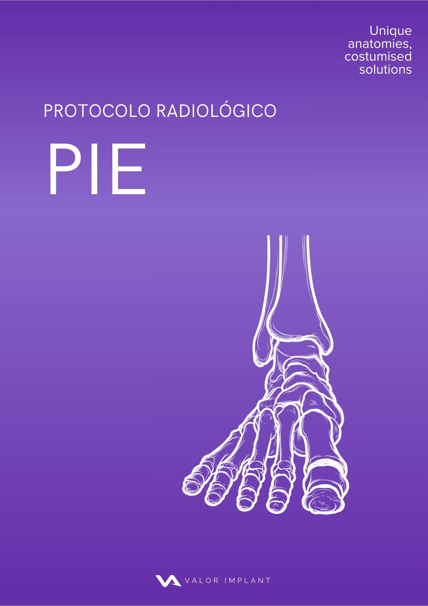 Portada del protocolo radiológico de pie